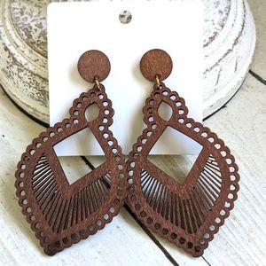 Bohemian Wood Earrings
